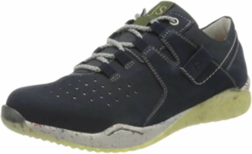 Josef Seibel Casual heren veterschoenen in denim