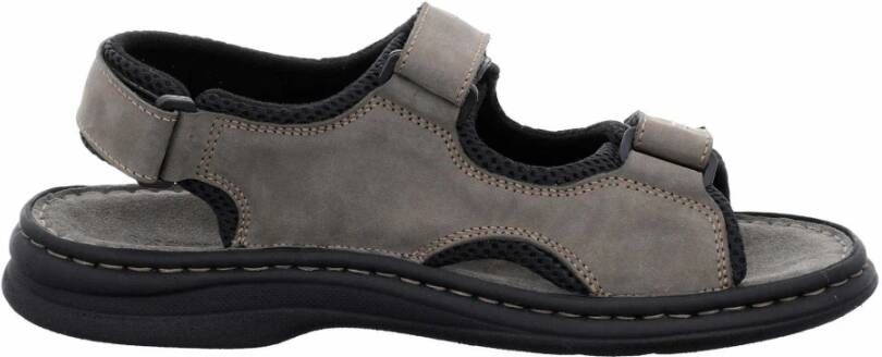 Josef Seibel Comfortabele Heren Sandalen in Donkergrijs