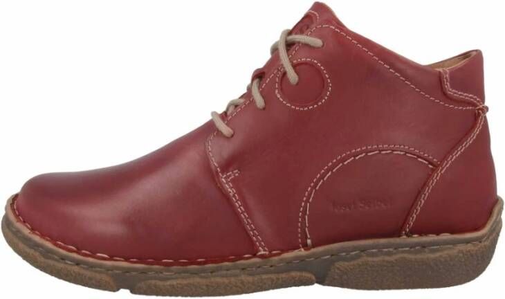 Josef Seibel Hoge veterschoenen NEELE 46 met stijlvolle contrastnaden