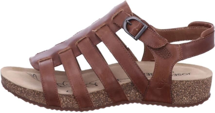 Josef Seibel Sandalen met meerdere bandjes en sleehak