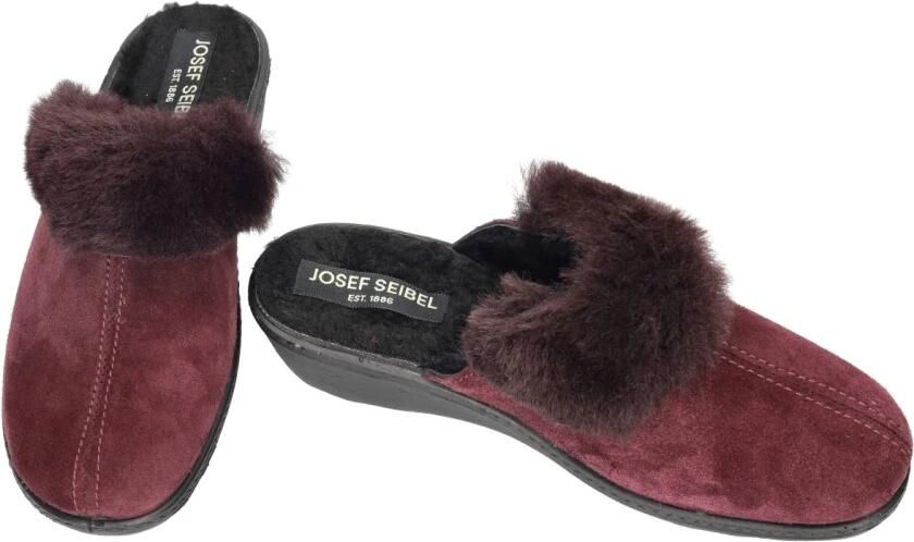 Josef Seibel -Dames aubergine pantoffels - Foto 2