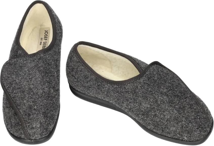 Josef Seibel -Heren antraciet grijs pantoffels & slippers - Foto 2