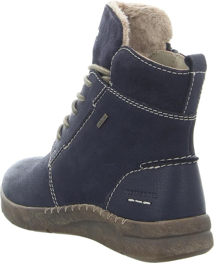 Josef Seibel CONNY~53~~~~~~~~~~~~~~~~~~~~~~ Hoge sneakersVeterlaarzenDames veterschoenenDames sneakersHalf-hoge schoenen Blauw - Foto 3