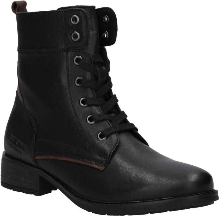 Josef Seibel Dames veterboot Kate 07 Artikel 75307 M135 101 Zwart Combi