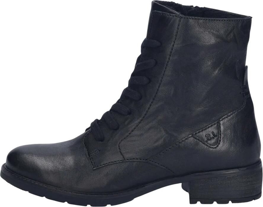 Josef Seibel Veterlaarsjes Kate 17 Enkellaars boots korte laarzen met modieuze blokhak