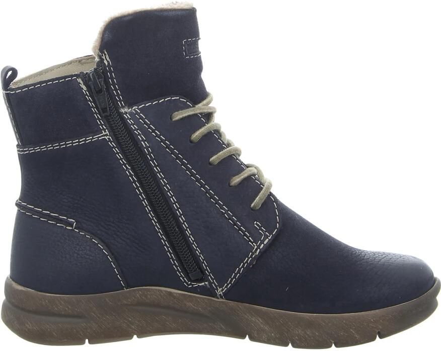 Josef Seibel CONNY~53~~~~~~~~~~~~~~~~~~~~~~ Hoge sneakers Veterlaarzen Dames veterschoenen Dames sneakersHalf-hoge schoenen Blauw
