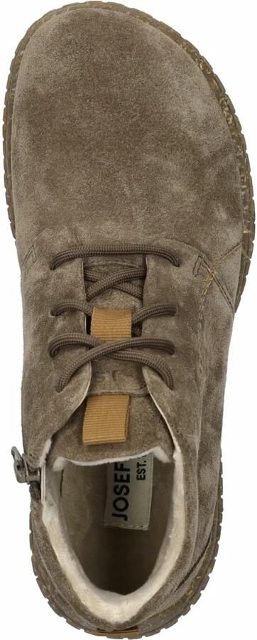 Josef Seibel WYNONA 05 Hoge sneakers Veterboots Dames veterschoenen Dames sneakersHalf-hoge schoenenPopulaire damesschoenen JosefBarefoot Taupe - Foto 8