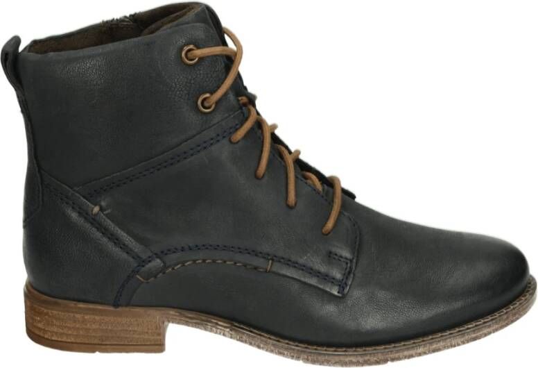 Josef Seibel Sportieve Blauwe Leren Sneakers Sienna 95