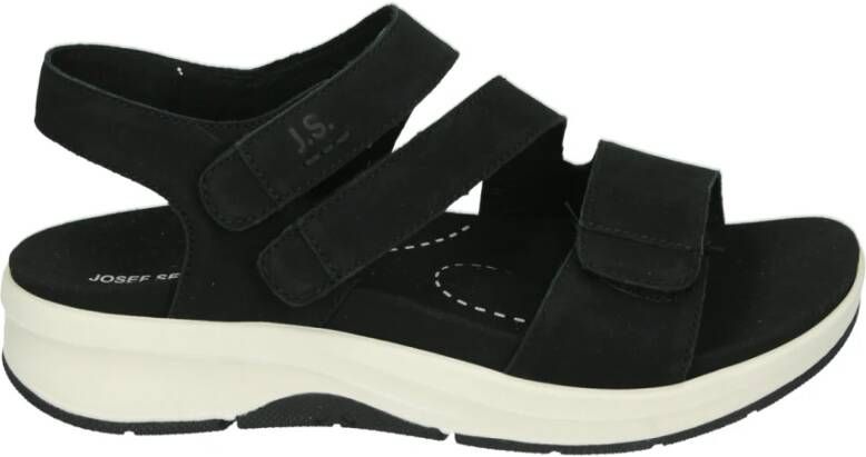 Josef Seibel Sportieve Zwarte Sandalen Estelle 03