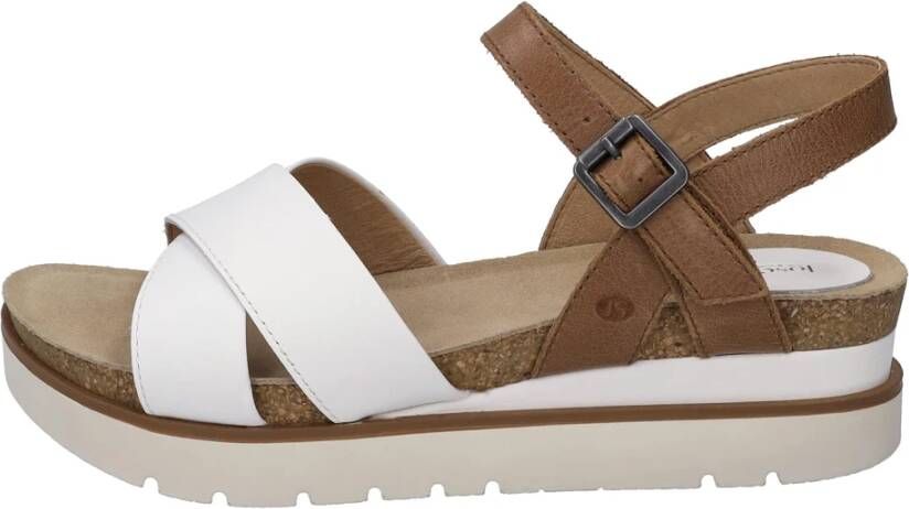 Josef Seibel Witte Comfort Sandalen voor Dames