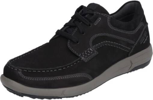 Josef Seibel Zwarte Veterschoenen Black Heren