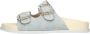 JOSH V MECIA sandalen van denim met logodessin Light Blauw Denim Polyester - Thumbnail 3