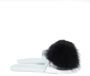 Joshua Sanders Leren en bonten muilezels met rubberen zool Gray Dames - Thumbnail 3