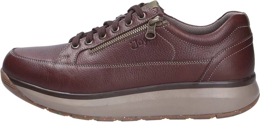 Joya BRUNO BROWN 234cas Bruine veterschoenen met rits en schokdempende PU zolen - Foto 2