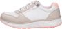 Joya Comfortabele Wit Beige Rits Sneaker - Thumbnail 1