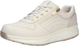 Joya DYNAMO ZIP White 971sne Witte dames sneakers met rits en dempende zolen