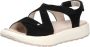 Joya Comfortabele zwarte sandalen voor brede voeten - Thumbnail 1