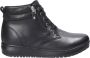 Joya Dames Leren Enkellaarzen Black Dames - Thumbnail 2