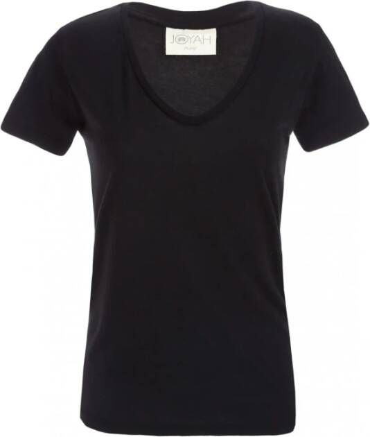 Joya Ethical Bamboo Tee Zwarte V-hals