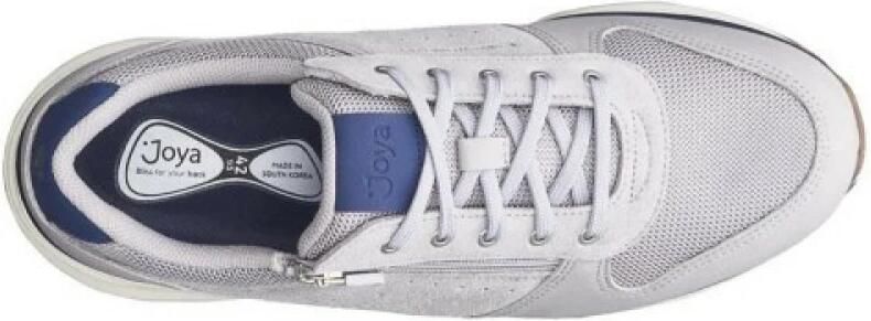 Joya DYNAMO ZIP GREY 255sne Lichtgrijze heren sneakers met rits en schokdempende PU zolen - Foto 3