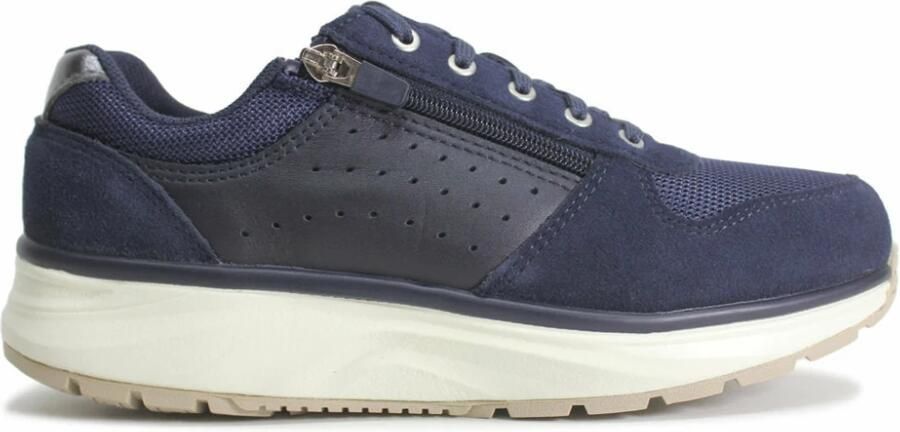 Joya DYNAMO CL. ZIP BLUE 972sne Donker blauwe sneakers met rits en super zachte schokdempende PU zolen wijdte H - Foto 2