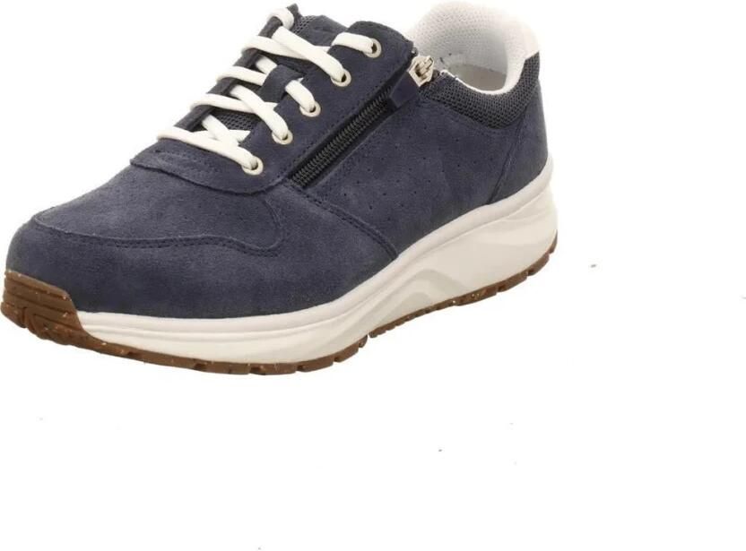Joya DYNAMO ZIP D. Blue JY054A Blauwe sneaker met schokdempende PU zolen wijdte H