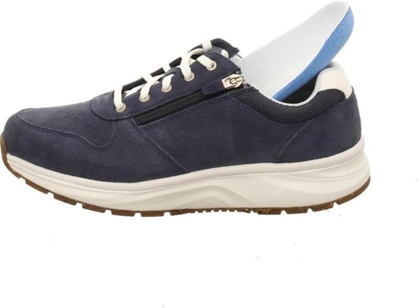 Joya DYNAMO ZIP D. Blue JY054A Blauwe sneaker met schokdempende PU zolen wijdte H - Foto 3