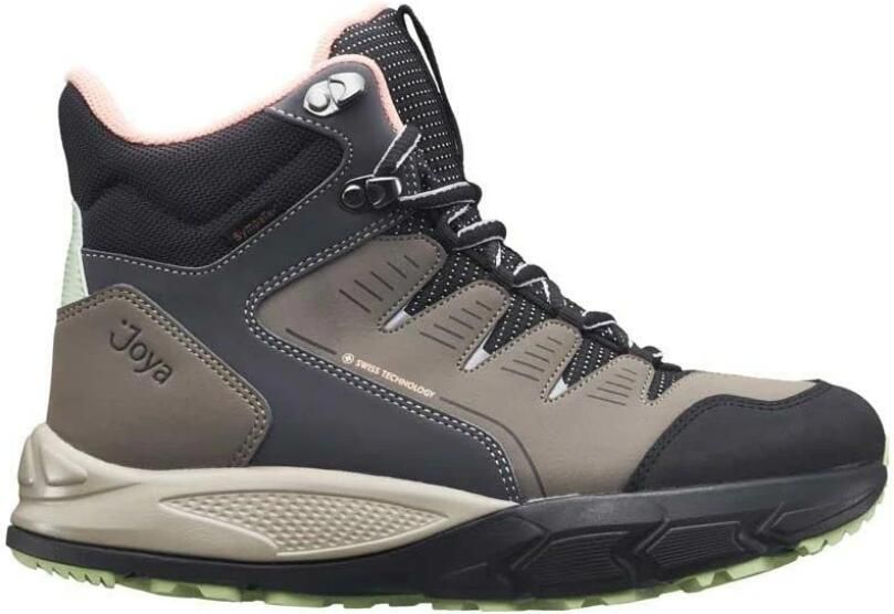 Joya SIERRA STX W BR BL 943out Zwart taupe combi halfhoge dames wandelschoenen met schokdempende zolen - Foto 3