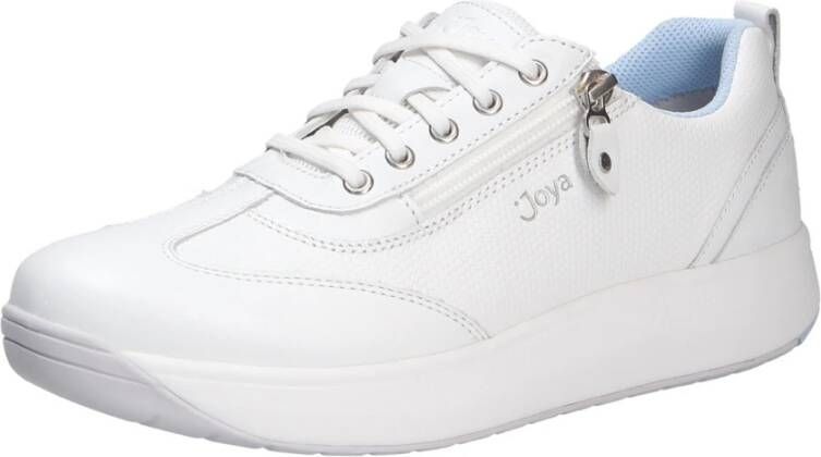 Joya LAURA White JY038A Witte sneaker met schokdempende PU zolen wijdte H