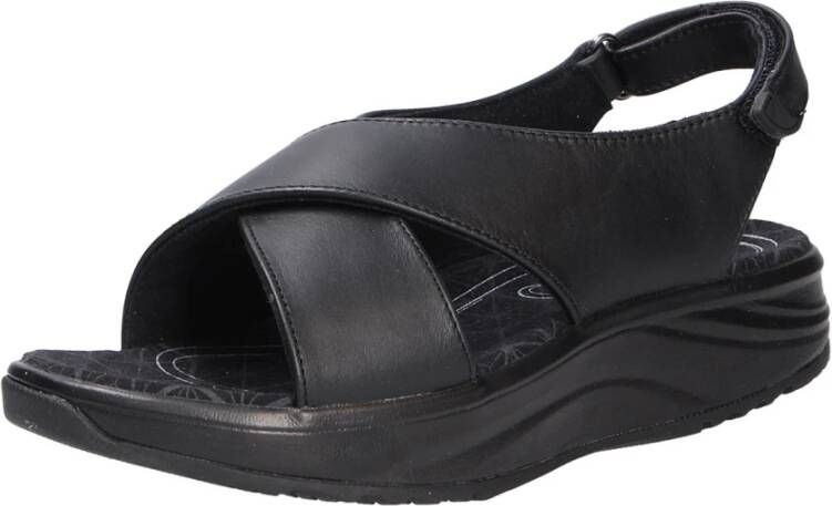 Joya Zwarte Lissabon Sandalen Comfortabele Wandelschoenen