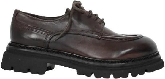 JP David Leren veterschoen met profielzool