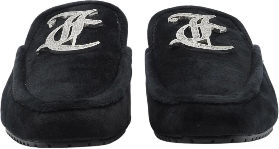Juicy Couture Zwarte fluwelen sandaal met strass