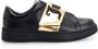 Juicy Couture Zwarte Leren Lage Sneakers Zwart Dames - Thumbnail 1