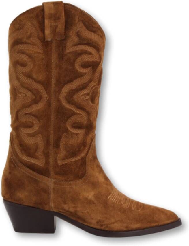 Bruine cowboy laarzen online