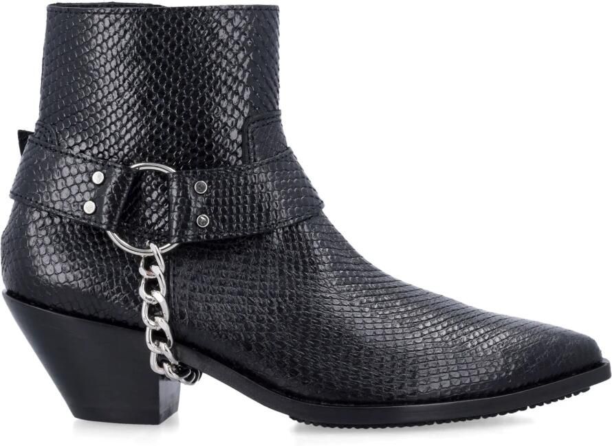 Junya Watanabe Enkellaarsjes met slangenprint