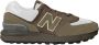 New Balance Beige Off White Sneakers Logo Rubberen zool Beige Heren - Thumbnail 13