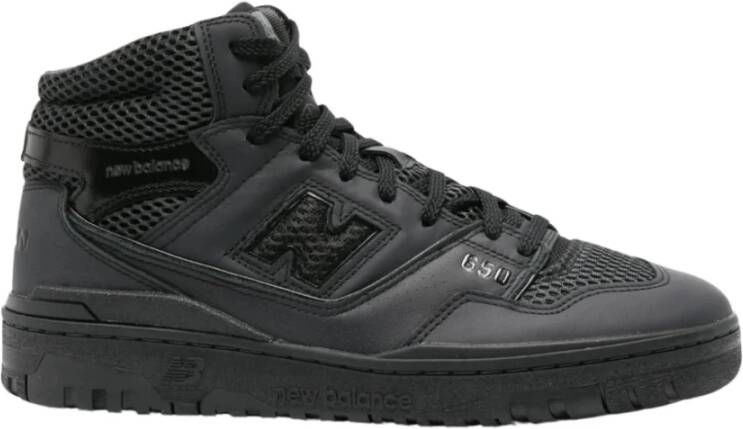 Junya Watanabe Zwarte High-Top Sneakers met Mesh Details Black Heren