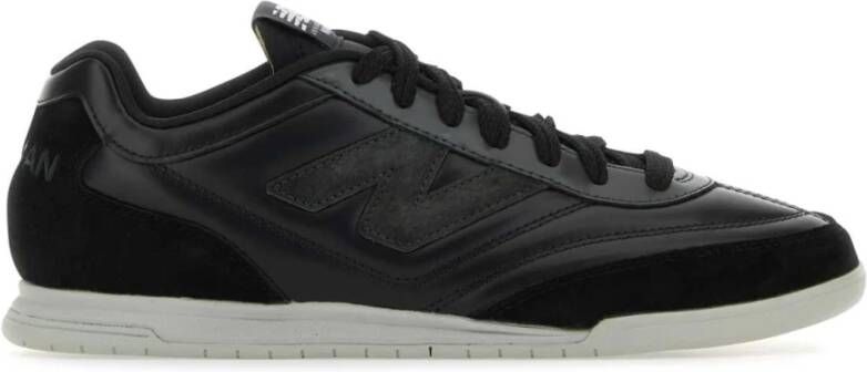 Junya Watanabe Zwarte Leren New Balance Sneakers Black Heren