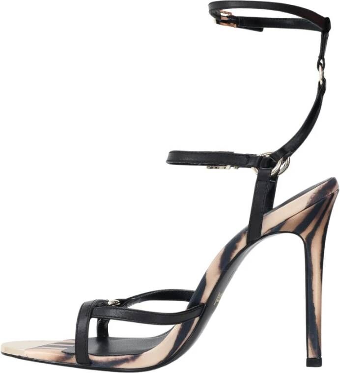 Just Cavalli Animalier Sophisticated Sandalen Zwart