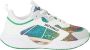Just Cavalli Fantasie Sneakers Groen Geel Zwart Roze Oranje Multicolor Dames - Thumbnail 1