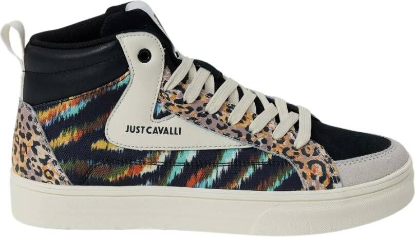 Just Cavalli Fantasy Print Hoge Top Sneakers Multicolor Dames