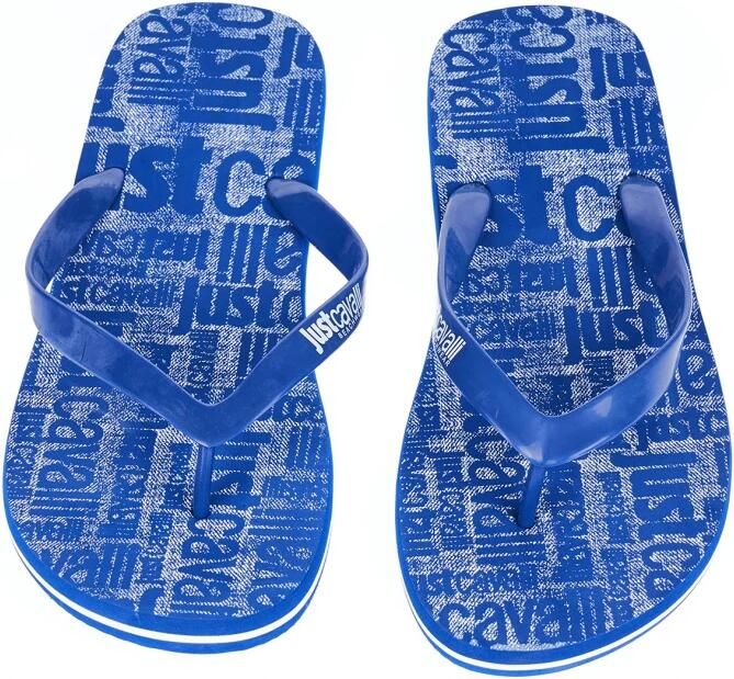 Just Cavalli Heren Logo Flip-Flops Strandkleding Blue - Foto 4