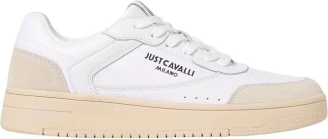 Just Cavalli Witte leren sneakers Lente Zomer 2025 - Foto 3