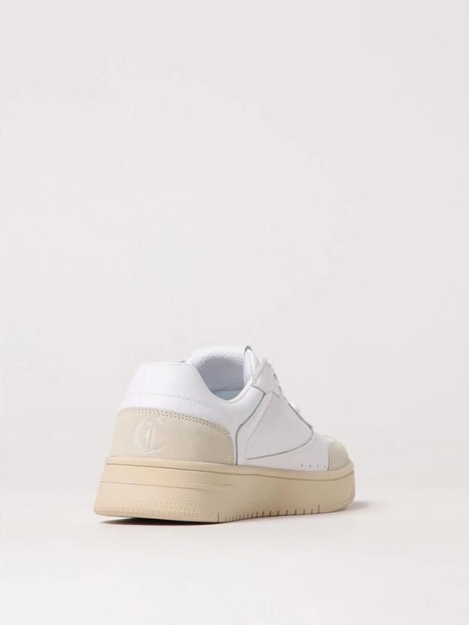Just Cavalli Witte leren sneakers Lente Zomer 2025