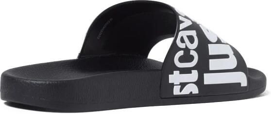 Just Cavalli Logo Pool Slide in Zwart Wit - Foto 3