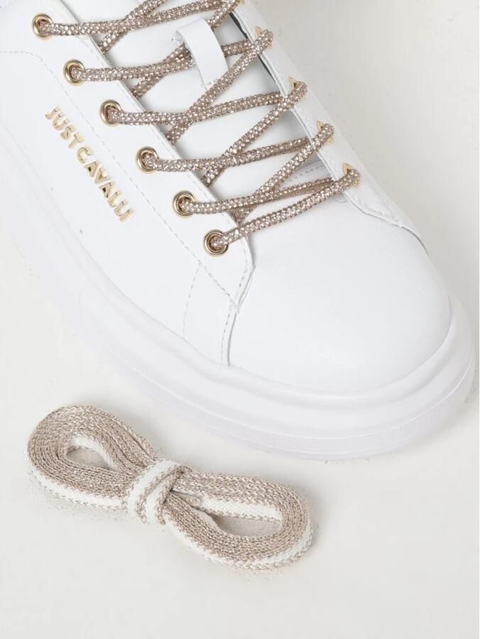 Just Cavalli Platform Sneakers Strass Detail