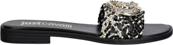 Just Cavalli Sandalen met Logo-Applicatie