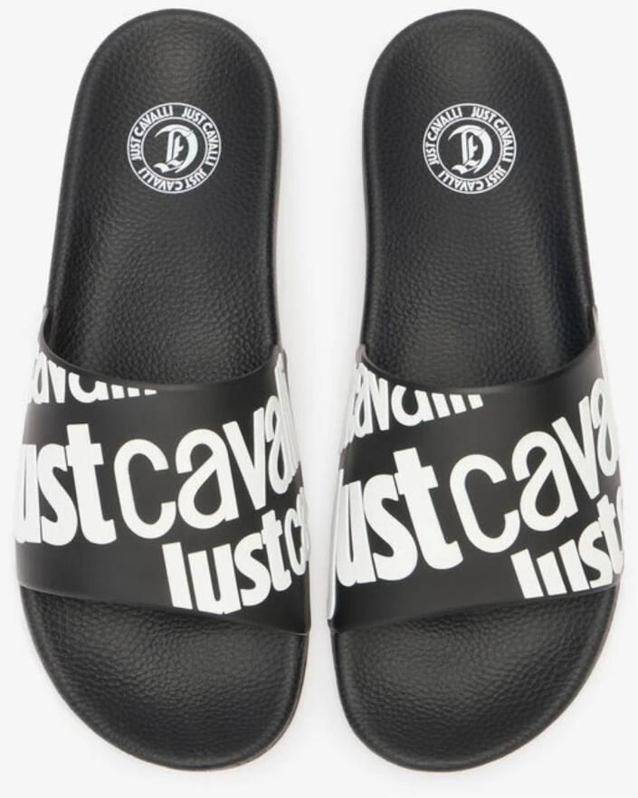 Just Cavalli Pool Slides met gehamerd effect zool - Foto 3