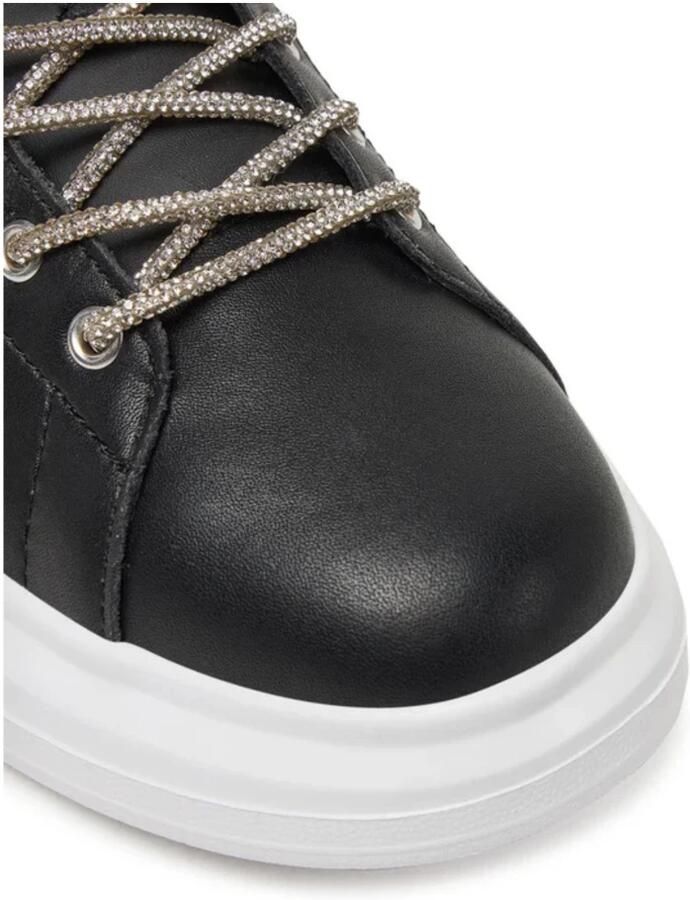 Just Cavalli Zwarte Leren Sneakers Ursa Model