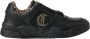 Just Cavalli Leopard Print Leren Sneakers Black Dames - Thumbnail 1